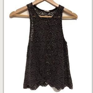 SMALL lacey pins and needles top